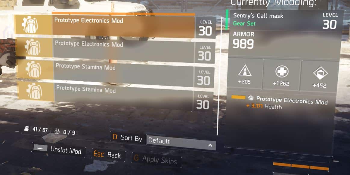 the division how to use gear mods