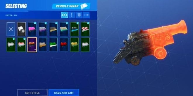 the new fortnite 8 10 update includes a fiery wrap - best stretched res fortnite