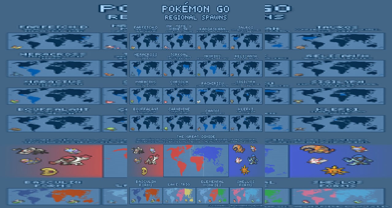 Pokémon Go regional exclusives list for 2023 and their locations explained