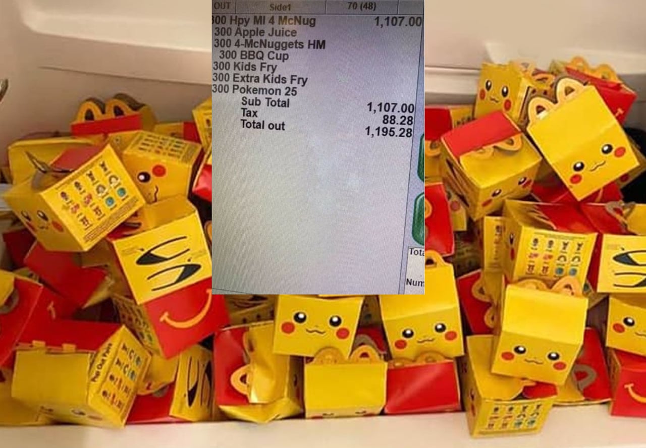 Pokemon Fan Ordered 300 McDonald's Pokemon Happy Meals