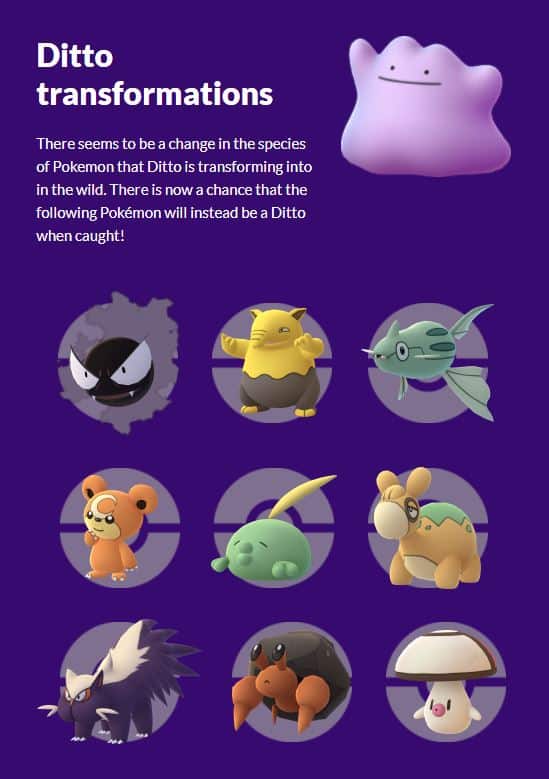 Pokemon Go Ditto October 2021 and How to Catch Shiny Ditto